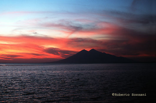 Sangeang volcano from Banta Island